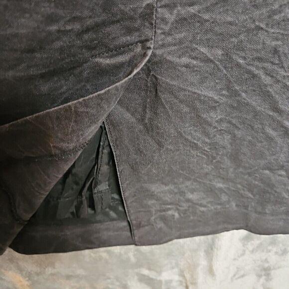 Maurada Pencil Skirt Women's Sz 16 black linen cotton vintage - Picture 6 of 11